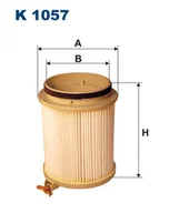 Filtry kabinowe - Filtron Filtr, wentylacja przestrzeni pasażerskiej K 1057 K 1057 - miniaturka - grafika 1