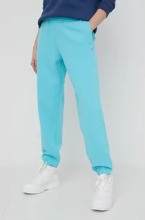 Spodnie damskie - Superdry spodnie dresowe bawełniane damskie gładkie - grafika 1