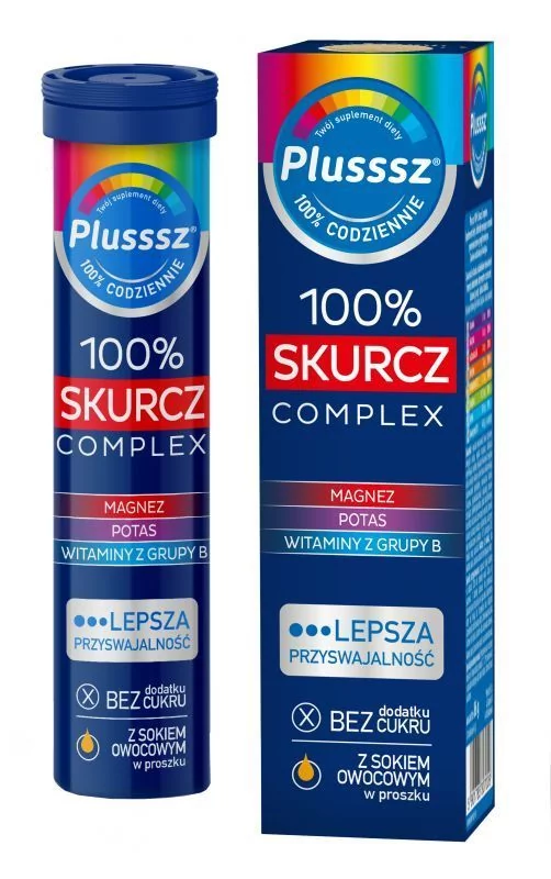 POLSKI LEK Plusssz 100% Skurcz Complex 20 tabletek musujących