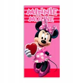 Okrycia kąpielowe dla dzieci - Dziecięcy ręcznik MINNIE 70x140 na basen do kąpieli idealny do przedszkola - miniaturka - grafika 1