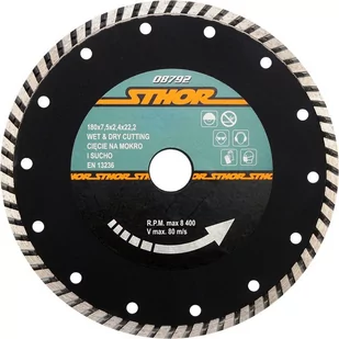 Sthor Tarcza diamentowa"turbo" 180mm 08792 - Tarcze do pił - miniaturka - grafika 1