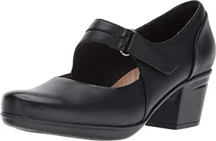 Clarks Emslie Lulin Damskie czółenka, Czarna skóra, 7 - Czółenka - miniaturka - grafika 1