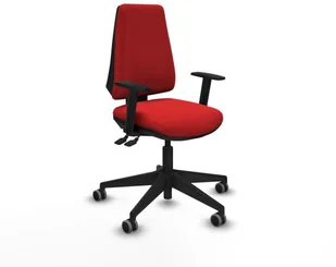 Fotel biurowy, krzesło biurowe Krzesło Biurowe Elche AS Piqueras y Crespo B1D066G Czerwony - Fotele i krzesła biurowe - miniaturka - grafika 1