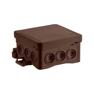 NS6 puszka naścienna fastbox 85x85x40mm IP54 kolor Brązowy - Puszki elektryczne i akcesoria - miniaturka - grafika 1