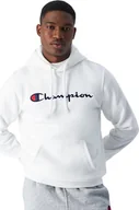 Bluzy męskie - Champion Bluza męska Champion Hooded biała 220253 WW001 2XL - miniaturka - grafika 1
