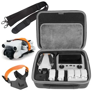 Pokrowiec Hard Case Alogy etui twarde do drona do DJI Mini 3 Pro RC RC-N1 szary + Blokada śmigieł - Akcesoria do drona - miniaturka - grafika 1