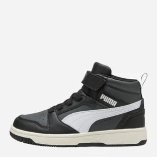 Trzewiki chłopięce Puma Rebound V6 Mid AC+ PS 39383229 28 (10UK) Czarne (4069156712706). Botki i trzewiki chłopięce - Buty dla chłopców - miniaturka - grafika 1