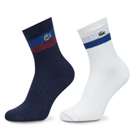 Skarpetki męskie - Zestaw 2 par wysokich skarpet unisex Lacoste RA4241 Kolorowy - miniaturka - grafika 1