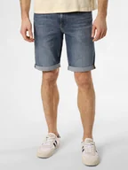 Spodenki męskie - Calvin Klein Jeans Męskie szorty dżinsowe Mężczyźni Bawełna niebieski jednolity, 31 - miniaturka - grafika 1