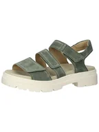 Sandały damskie - Ara Shoes Skórzane sandały w kolorze zielonym - miniaturka - grafika 1