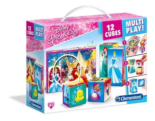 Clementoni Klocki Multiplay Księżniczki 12el 41504 - Klocki - miniaturka - grafika 1