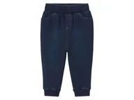 Spodenki dla niemowląt - Lupilu Spodnie dresowe niemowlęce o wyglądzie jeansu Niebieski 50/56 - miniaturka - grafika 1