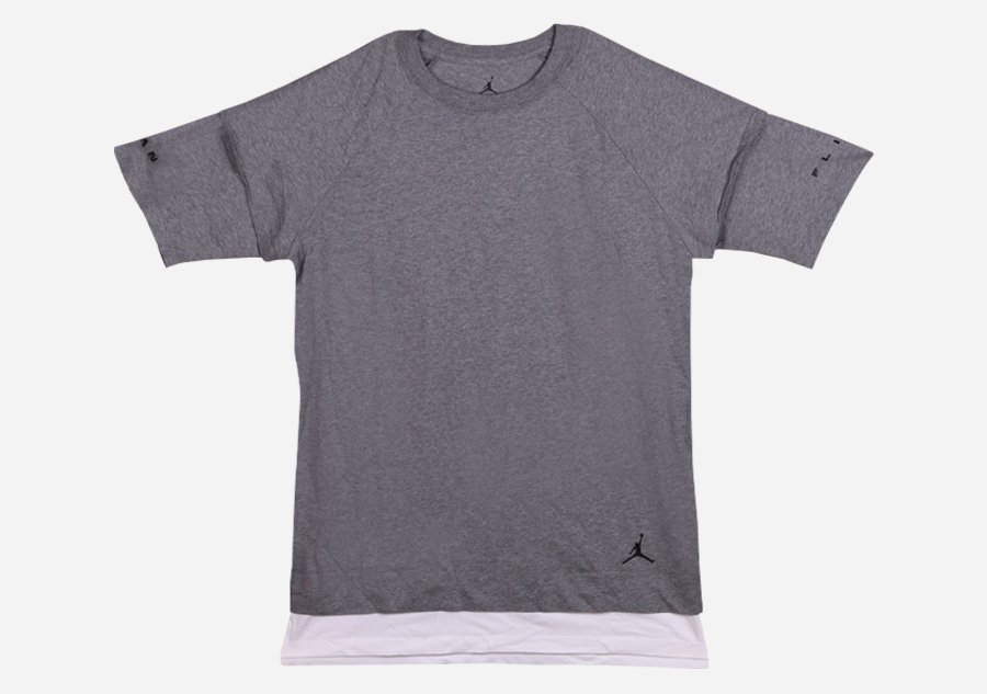 Nike Air Jordan Aj13 Double Layer Tee Dark Heather