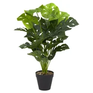 Sztuczne kwiaty - Kwiat sztuczna Monstera 80 cm - miniaturka - grafika 1