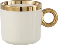 Kubki - Puszka 1 Kubek Ceramiczny Biały/Złoty - miniaturka - grafika 1