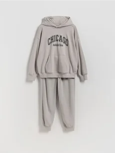 Reserved - Bawełniany komplet - jasnoszary - Bluzy dla chłopców - miniaturka - grafika 1