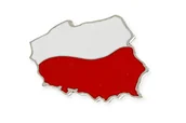 Dodatki do strojów karnawałowych - Patriotyczna Przypinka Mapa Polski Flaga - miniaturka - grafika 1