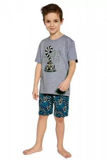 Piżamy chłopięce - Cornette Lemuring 790/95 Melanż piżama chłopięca - grafika 1