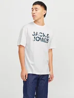 Koszulki męskie - Jack & Jones Koszulka w kolorze białym - miniaturka - grafika 1