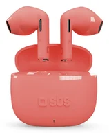 Słuchawki - SBS Go Pods True Wireless Stereo (TWS) USB Type-C Czerwony - miniaturka - grafika 1