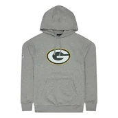Bluzy męskie - New Era Męska bluza z kapturem z logo NFL Green Bay Packers, szara, XS - miniaturka - grafika 1