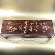 Gadżety dla niej i dla niego - Skrzynka na wino alkohol Dla Kochanej Mamy Prezent - miniaturka - grafika 1