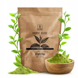 Matcha Chińska Premium Naturalna Zielona Herbata 1kg 1000g Sproszkowana - Herbata - miniaturka - grafika 1