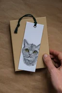 Zakładki do książek - PortreTulki - zakładka do książki z portretem kota malowana na zamówienie - miniaturka - grafika 1