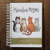 Notesy i bloczki - Alex Clark Kołonotatnik A5/100K 4 koty - miniaturka - grafika 1