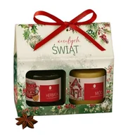 Zestawy upominkowe - ZESTAW prezentowy świąteczny herbata i miód w opakowaniu - miniaturka - grafika 1
