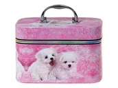 Kosmetyczki, organizery i kuferki - Adar Kuferek S z lusterkiem na zamek 19x11x10cm - gadżet - miniaturka - grafika 1