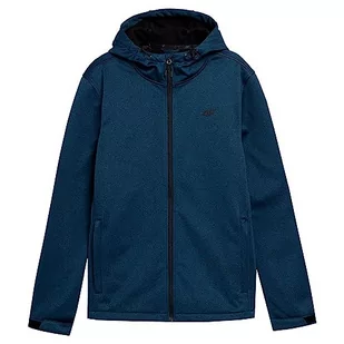 Kurtka męska 4F Softshell, DARK BLUE MELANGE, M - Kurtki męskie - miniaturka - grafika 1