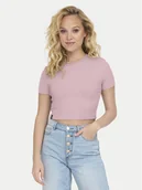 Koszulki i topy damskie - ONLY T-Shirt Betty 15311891 Fioletowy Regular Fit - miniaturka - grafika 1