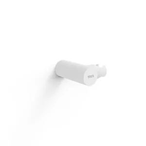 TRES 06183901BM Obrotowa podstawa do słuchawki prysznicowej biały mat - Akcesoria łazienkowe - miniaturka - grafika 1