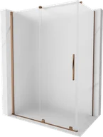 Kabiny prysznicowe - Mexen Velar kabina prysznicowa rozsuwana 160x80 cm, szron, różowe złoto - 871-160-080-31-55 - miniaturka - grafika 1