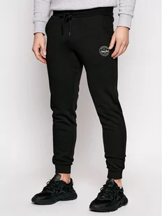Jack&Jones Spodnie dresowe Gordon 12165322 Czarny Regular Fit - Spodnie męskie - miniaturka - grafika 1