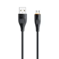 Kable USB - KABEL T-PHOX X-LITE MICRO USB BLACK 1M 3A - miniaturka - grafika 1