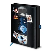 Pozostałe książki - Pyramid International E.T. Dziennik A5 (Retro VHS Cassette Tape Design) E.T. Notatnik w pasującym pudełku prezentacyjnym, 240 stron w linie. E.T. A5 - oficjalny produkt E.T - miniaturka - grafika 1