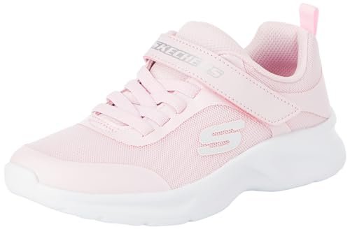 Skechers Sneakersy dziewczęce, jasnoróżowe siateczki/wykończenia, rozmiar 34, Jasnoróżowe wykończenie z siatki, 33.5 EU