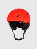 Kaski narciarskie - 4F Kask narciarski uniseks - czerwony XS/S (52-56CM) - miniaturka - grafika 1