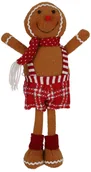Ozdoby bożonarodzeniowe - Ludzik z piernika z materiału chłopiec 45cm do postawienia - miniaturka - grafika 1