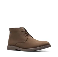 Półbuty męskie - Clarks Atticus LT Hi Gore-Tex [dark brown nubuck] - rozmiar 39.5 - miniaturka - grafika 1
