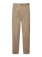 Spodnie męskie - SELECTED HOMME Spodnie sztruksowe w kolorze beżowym - miniaturka - grafika 1