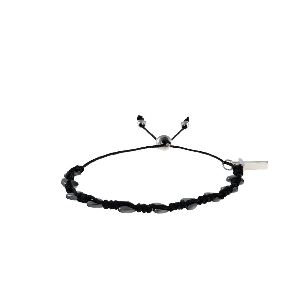 Bransoletka - dziesiątek różańca - hematyt - Ematite