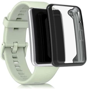 Etui silikonowe TPU nakładka ochronna Alogy do Huawei Watch Fit 2 2022 Czarne - Akcesoria do smartwatchy - miniaturka - grafika 2