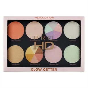 MAKEUP REVOLUTION MAKEUP REVOLUTION - AMPLIFIED PALETTE - GLOW GETTER - Paleta 8 rozświetlaczy MAKPG8RO - Pozostałe kosmetyki - miniaturka - grafika 2