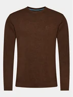 Swetry męskie - INDICODE Sweter Wildman 35-697 Brązowy Regular Fit - miniaturka - grafika 1
