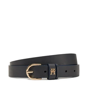 Pasek Damski Tommy Hilfiger Essential Effortless 2.5 AW0AW16836 Granatowy - Paski - miniaturka - grafika 1