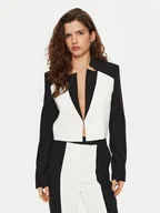 Marynarki i żakiety damskie - KARL LAGERFELD Marynarka A1W14044 Biały Relaxed Fit - miniaturka - grafika 1