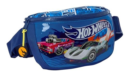 Hot Wheels Sonny - saszetka biodrowa dla dzieci, idealna dla młodzieży i dzieci w różnym wieku, wygodna i wszechstronna, jakość i wytrzymałość, 23 x 9 x 14 cm, kolor granatowy, Granatowy, Estándar,